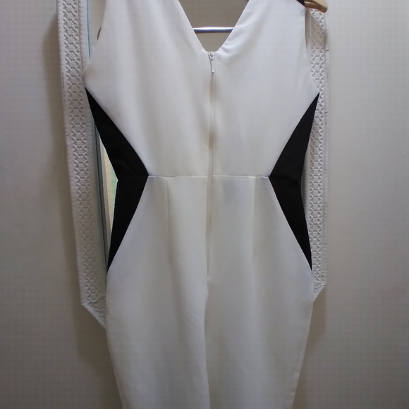 Vesper/Shein Jumpsuit, Size 8, Black/White - Picture 5 of 5
